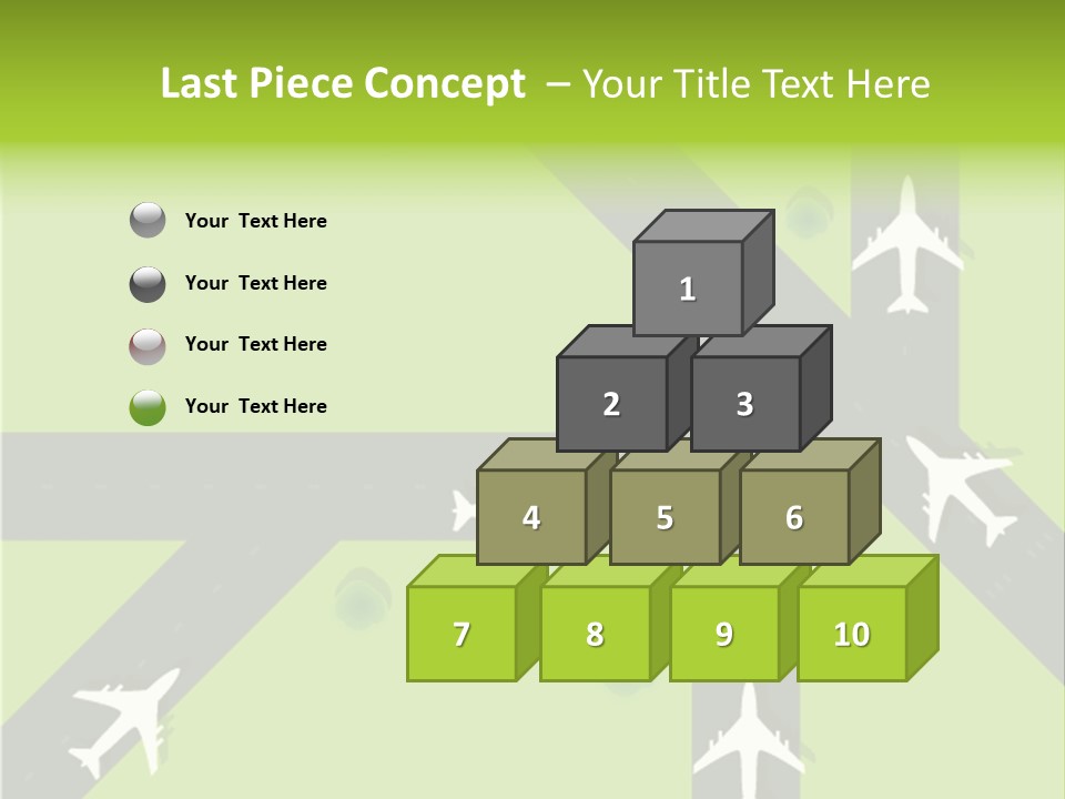 Busy Aerial Holiday PowerPoint Template