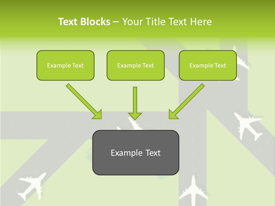 Busy Aerial Holiday PowerPoint Template
