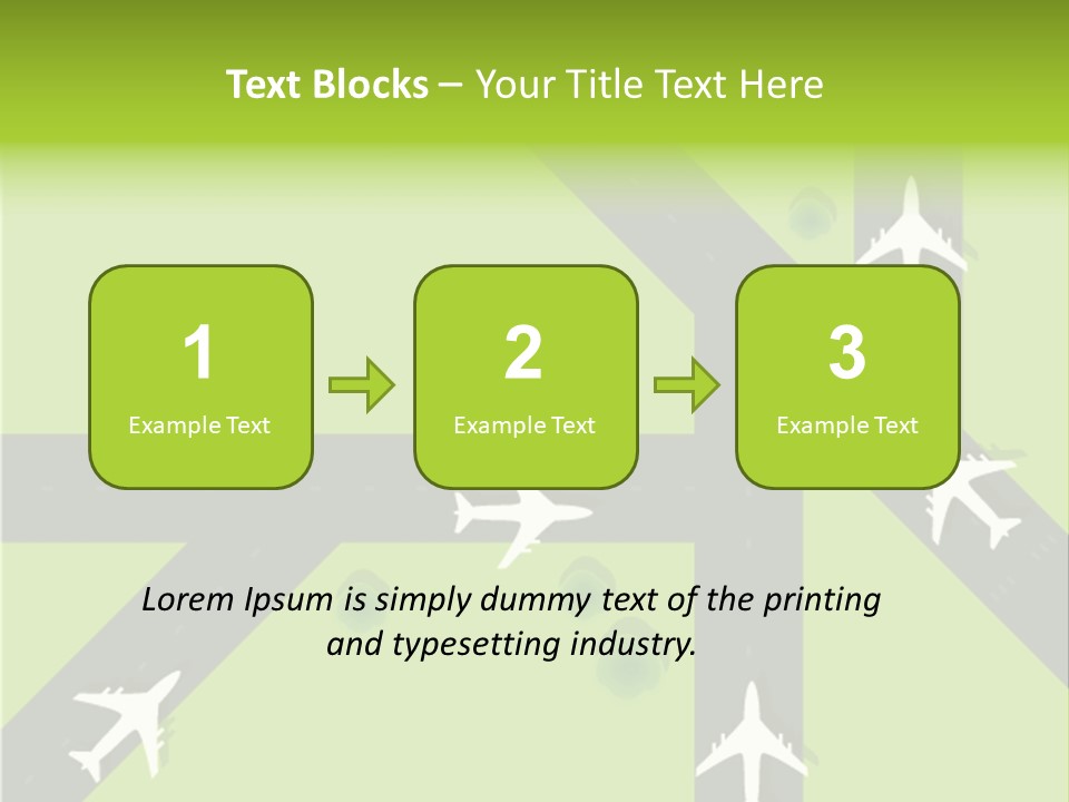 Busy Aerial Holiday PowerPoint Template