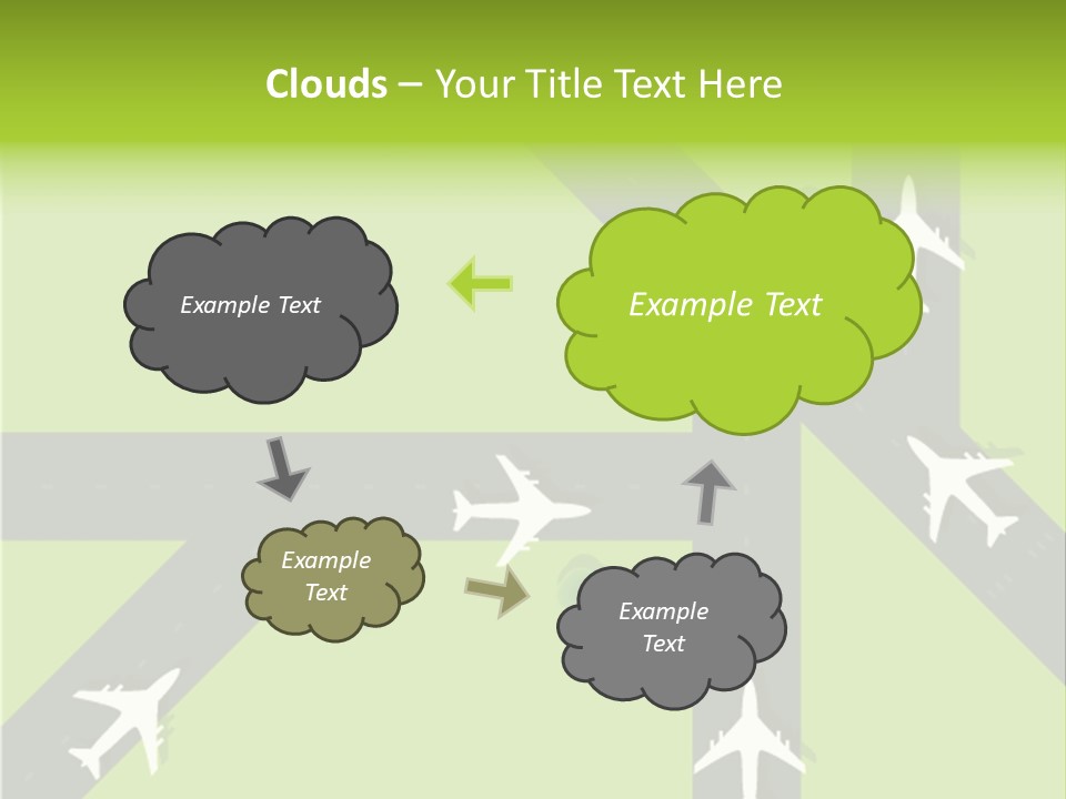 Busy Aerial Holiday PowerPoint Template