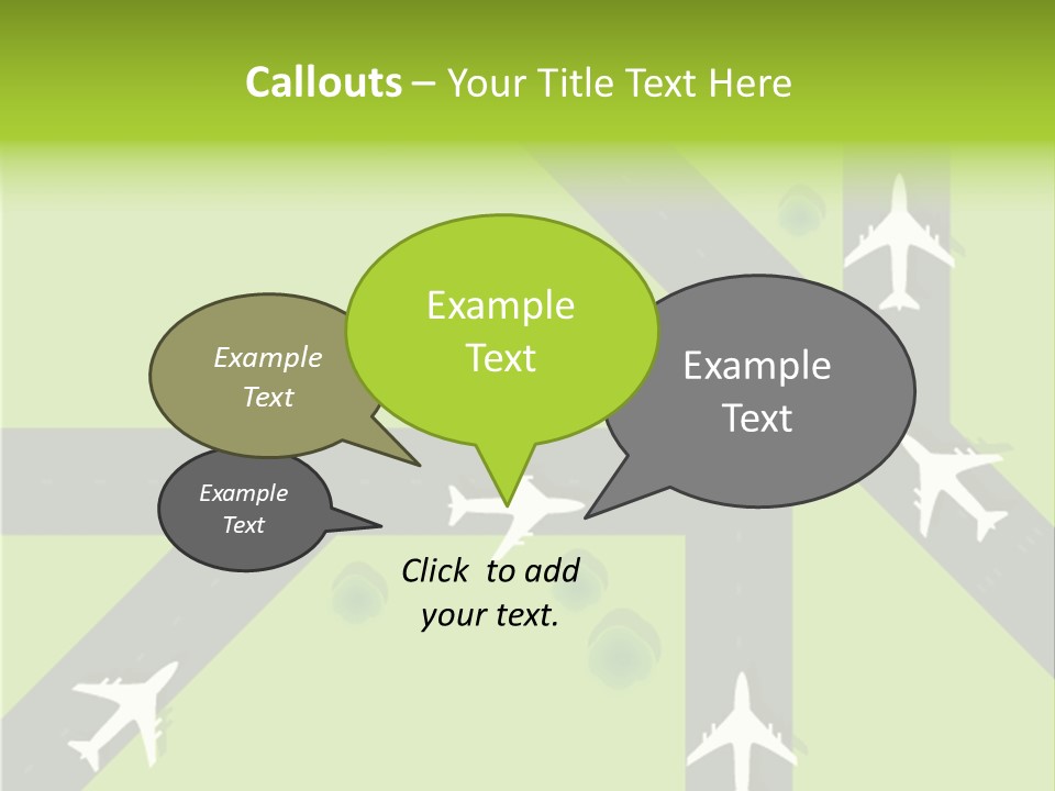 Busy Aerial Holiday PowerPoint Template