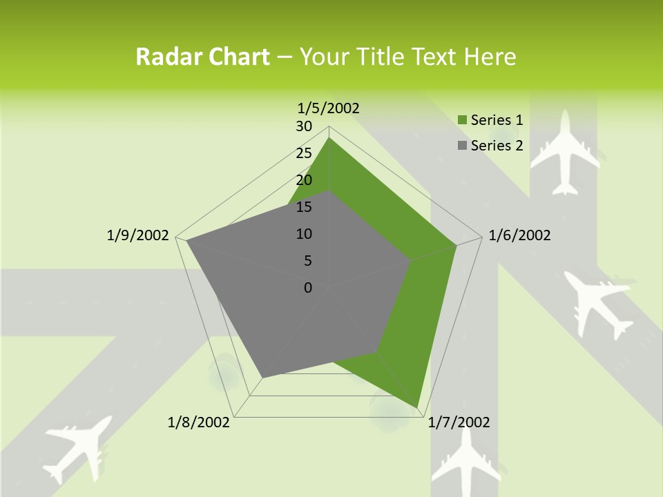 Busy Aerial Holiday PowerPoint Template