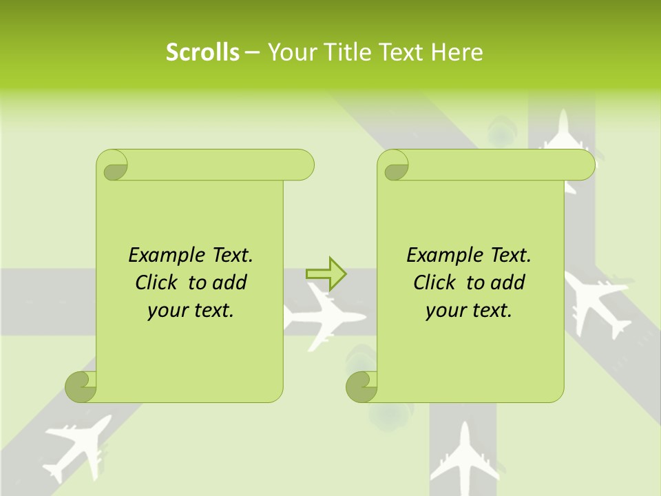 Busy Aerial Holiday PowerPoint Template