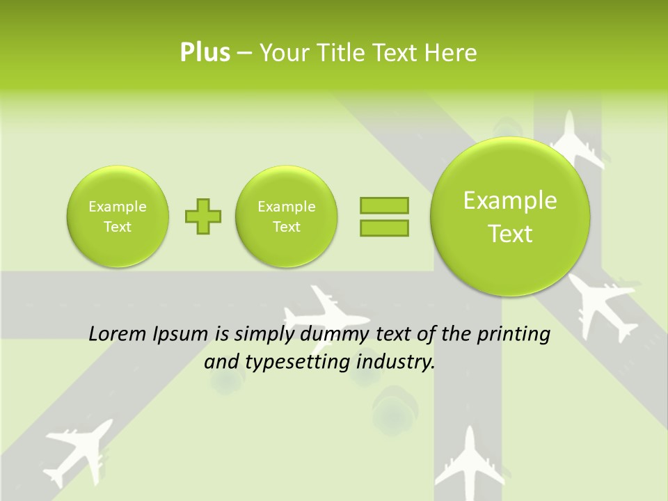 Busy Aerial Holiday PowerPoint Template