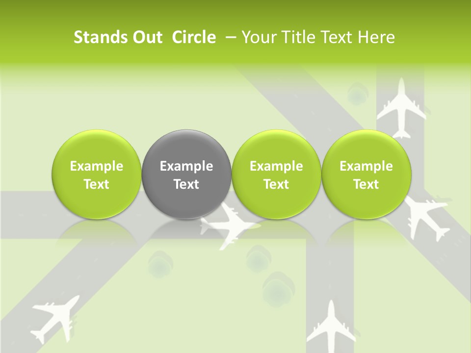 Busy Aerial Holiday PowerPoint Template