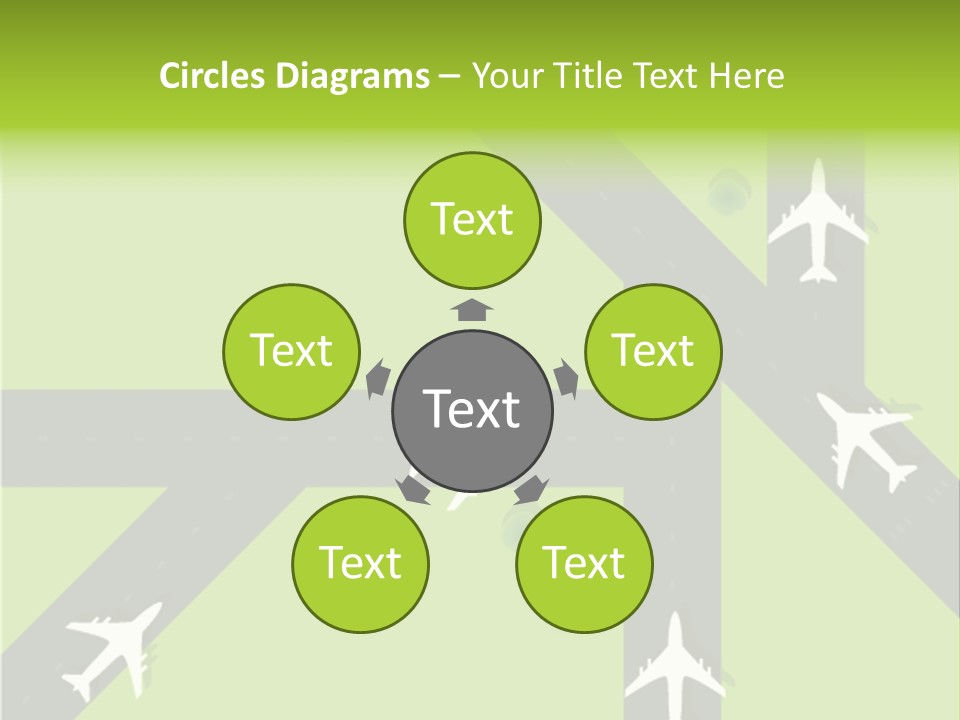 Busy Aerial Holiday PowerPoint Template