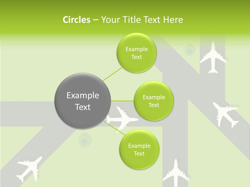 Busy Aerial Holiday PowerPoint Template