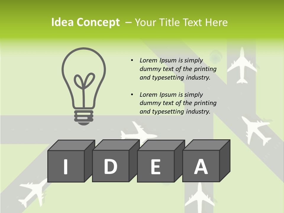 Busy Aerial Holiday PowerPoint Template