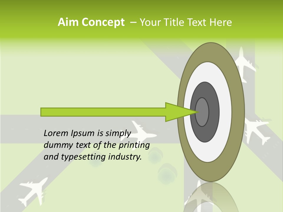 Busy Aerial Holiday PowerPoint Template