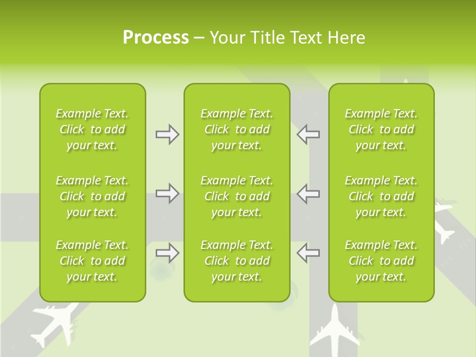 Busy Aerial Holiday PowerPoint Template