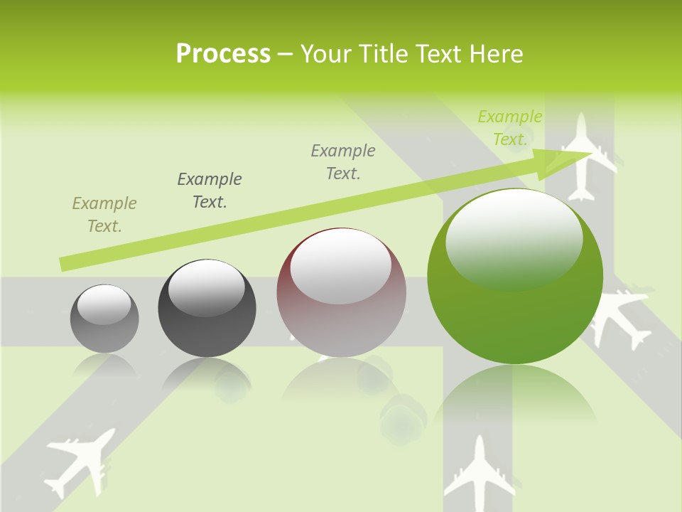 Busy Aerial Holiday PowerPoint Template