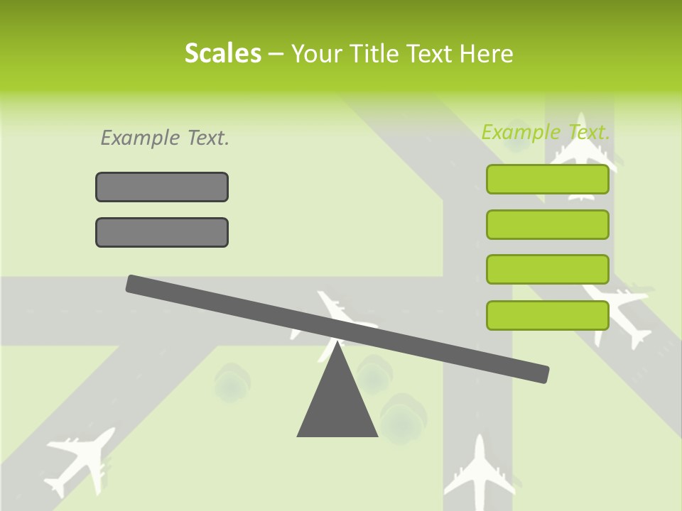 Busy Aerial Holiday PowerPoint Template