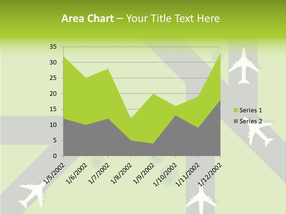 Busy Aerial Holiday PowerPoint Template