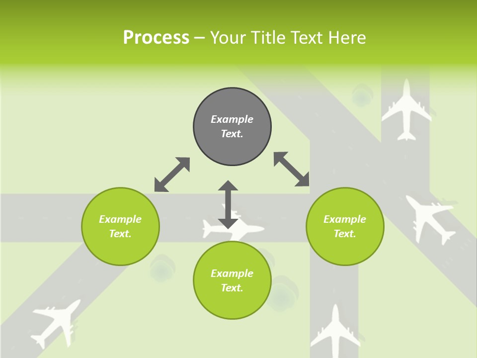 Busy Aerial Holiday PowerPoint Template