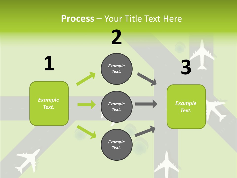 Busy Aerial Holiday PowerPoint Template