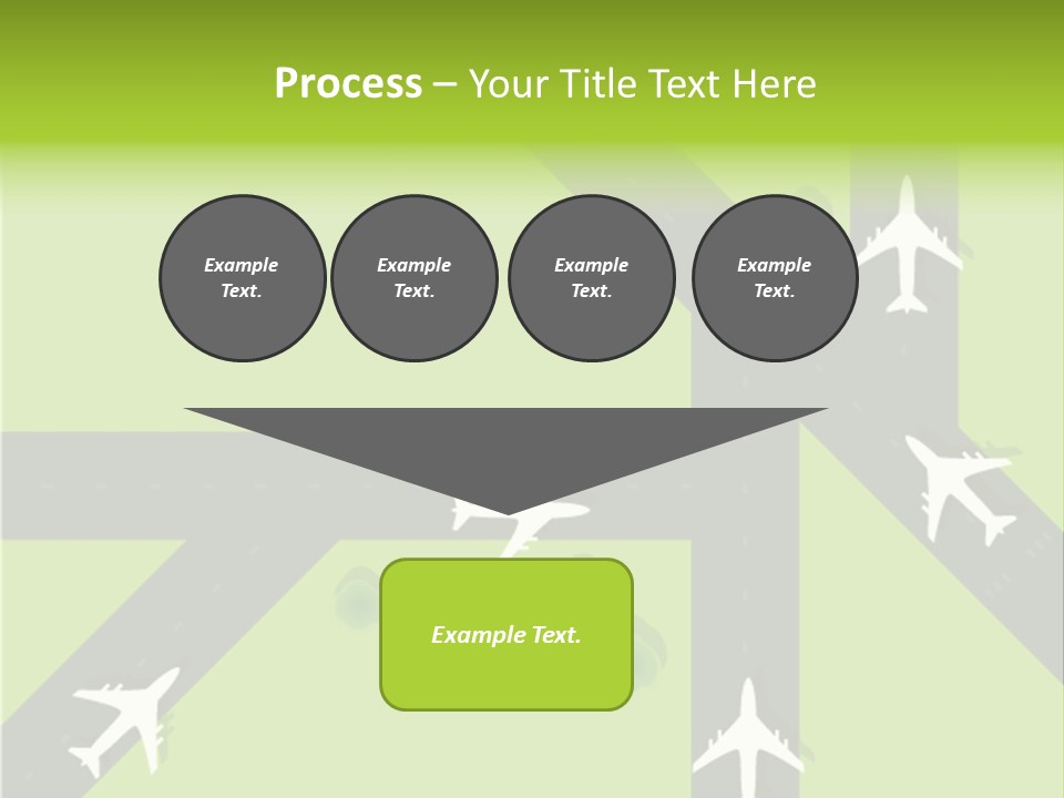 Busy Aerial Holiday PowerPoint Template