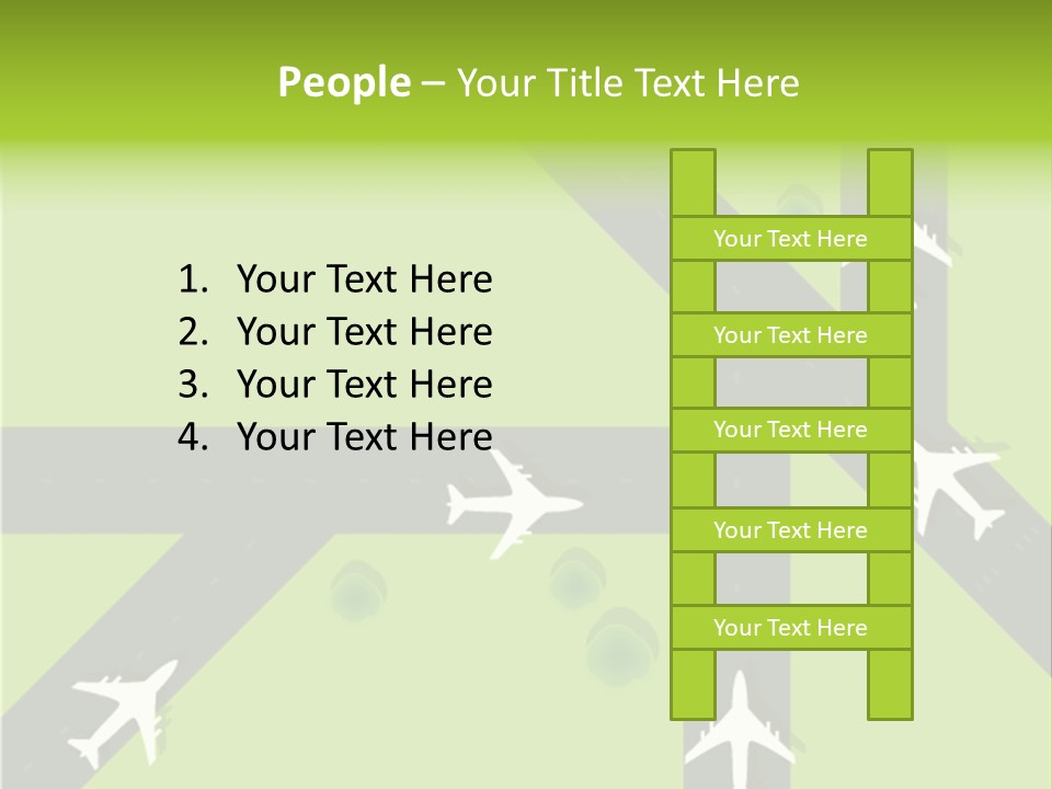 Busy Aerial Holiday PowerPoint Template