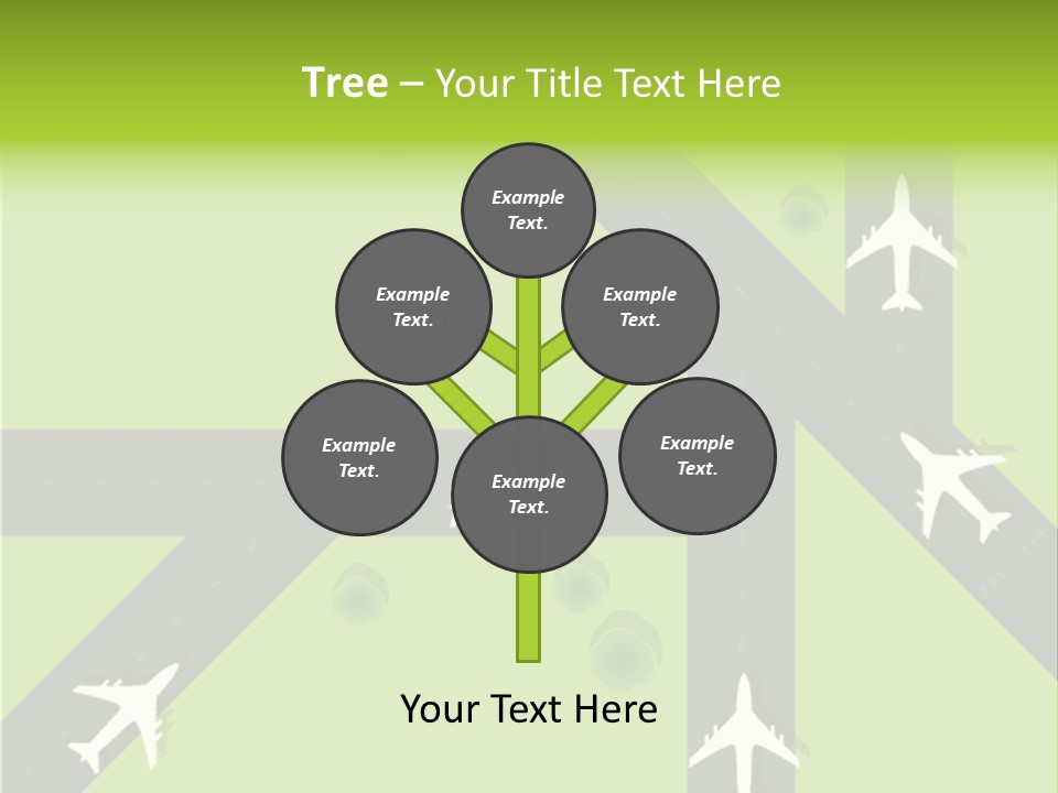 Busy Aerial Holiday PowerPoint Template