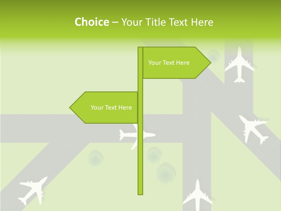 Busy Aerial Holiday PowerPoint Template