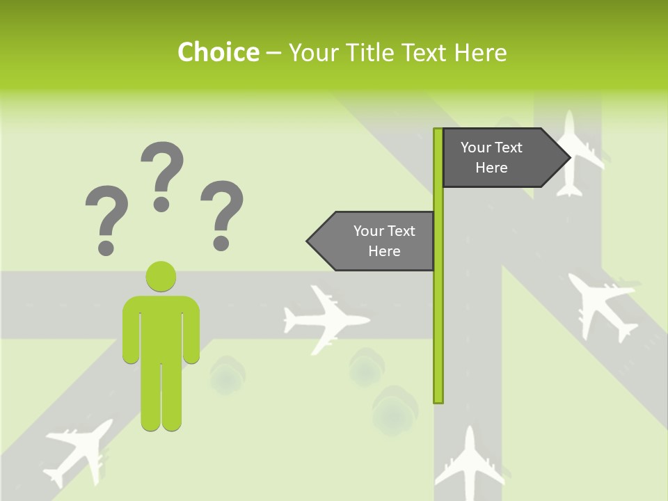 Busy Aerial Holiday PowerPoint Template