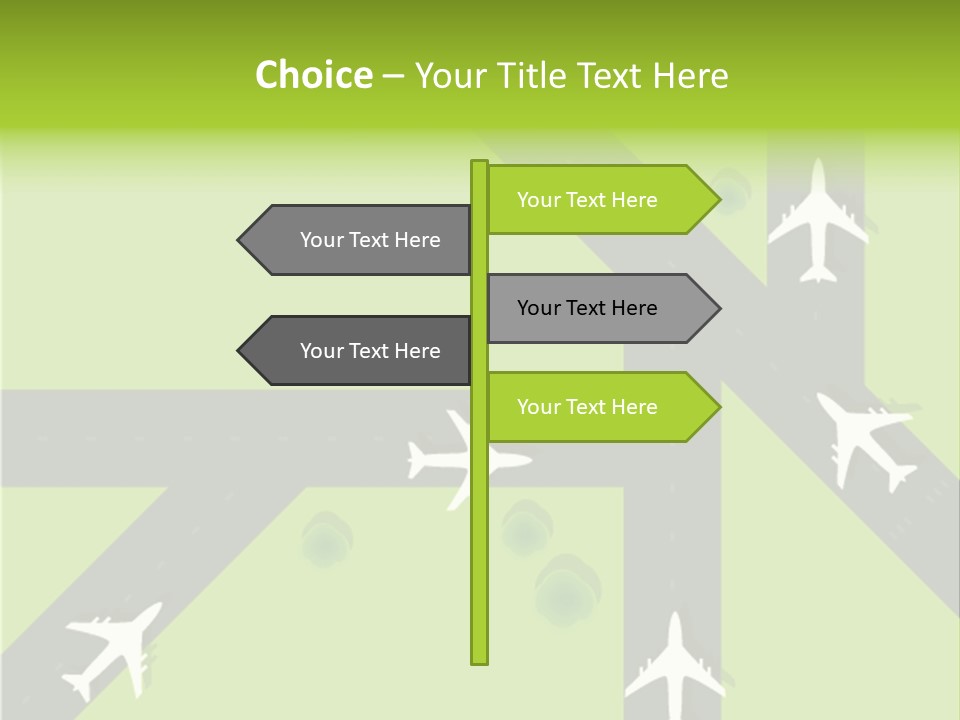 Busy Aerial Holiday PowerPoint Template
