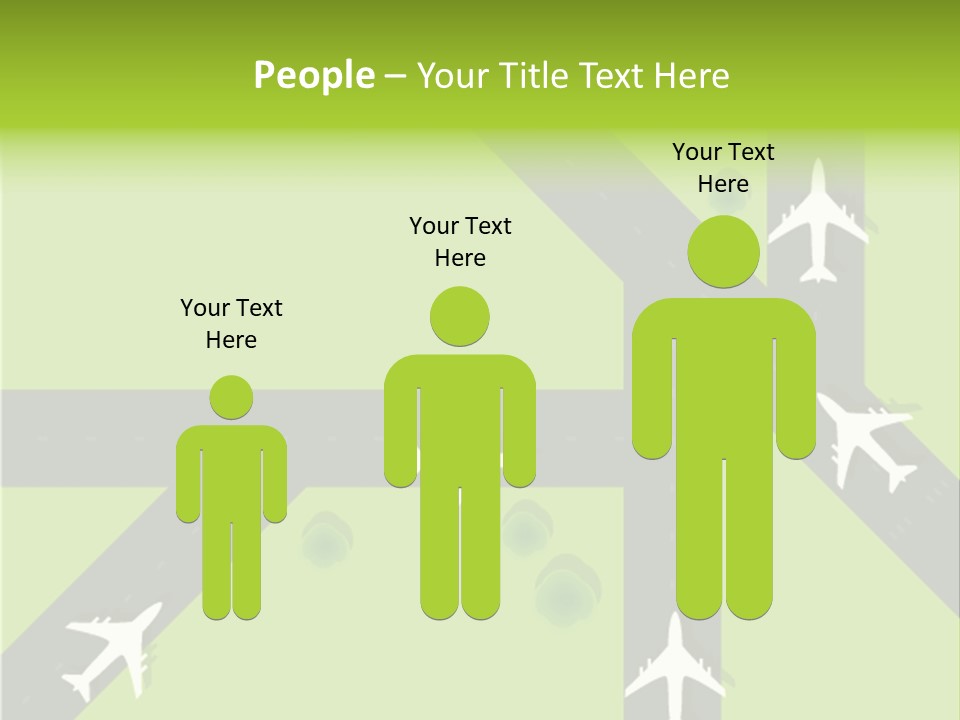 Busy Aerial Holiday PowerPoint Template