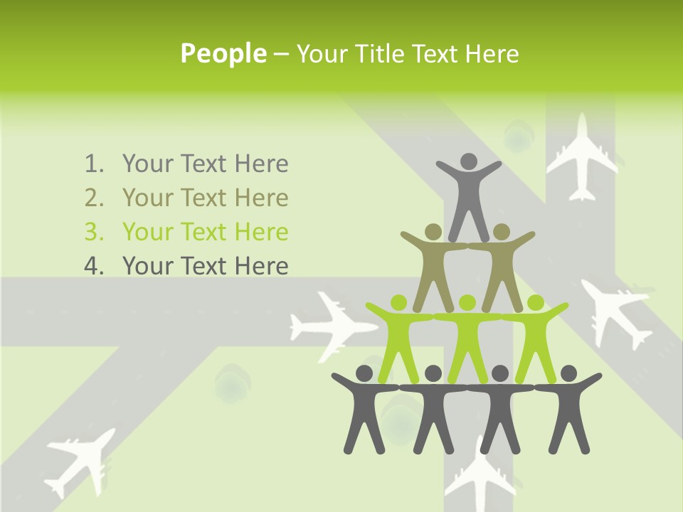 Busy Aerial Holiday PowerPoint Template