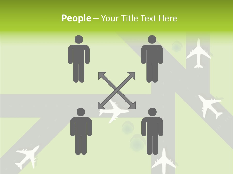 Busy Aerial Holiday PowerPoint Template