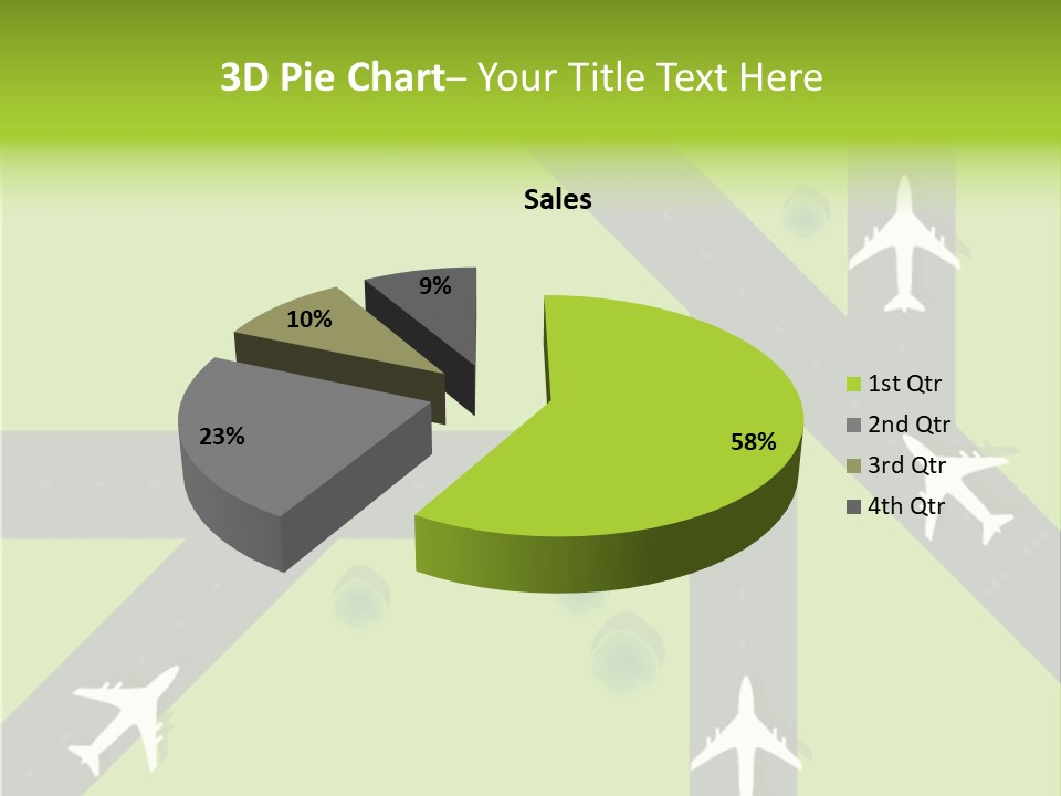 Busy Aerial Holiday PowerPoint Template