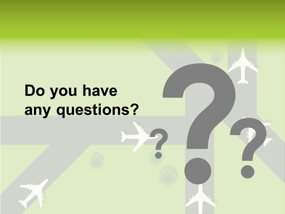 Busy Aerial Holiday PowerPoint Template