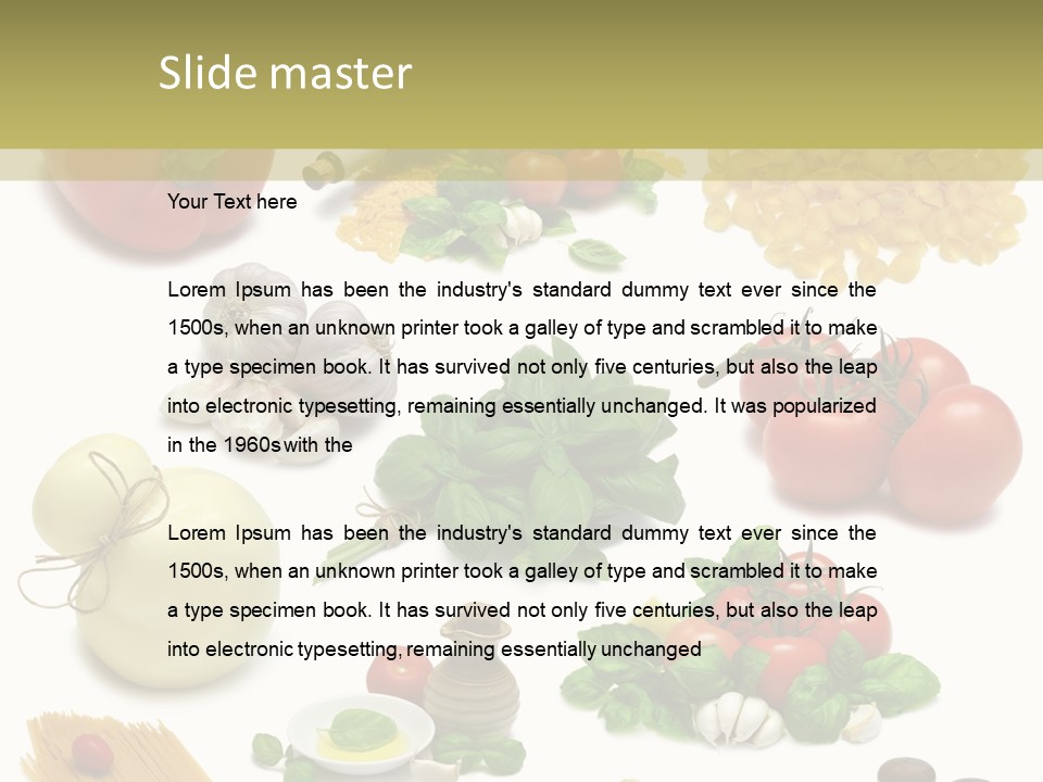 Herb Red Capsicum PowerPoint Template