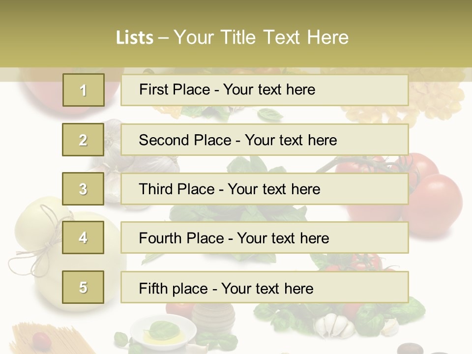 Herb Red Capsicum PowerPoint Template