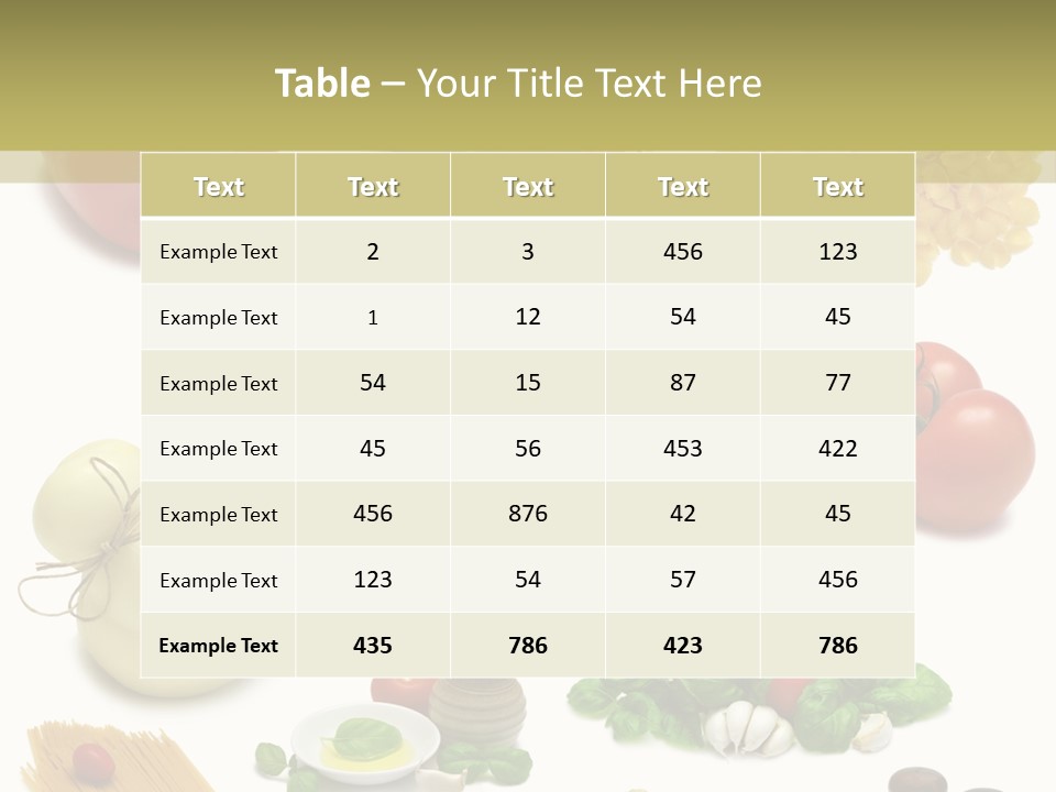 Herb Red Capsicum PowerPoint Template