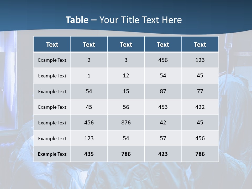 Operation Table Health PowerPoint Template