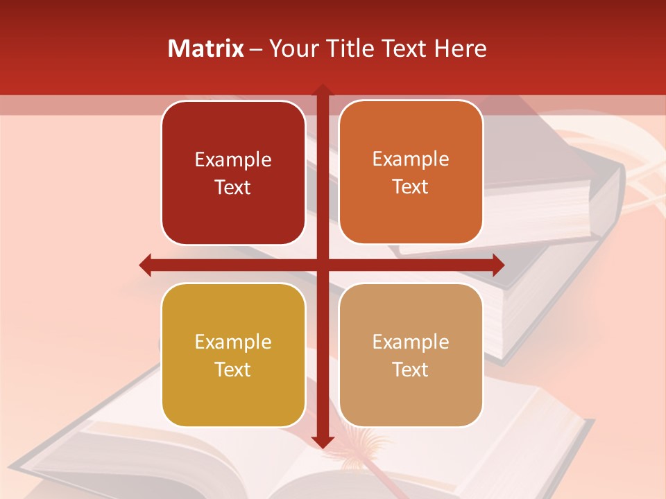Blank Letter Inkstand PowerPoint Template