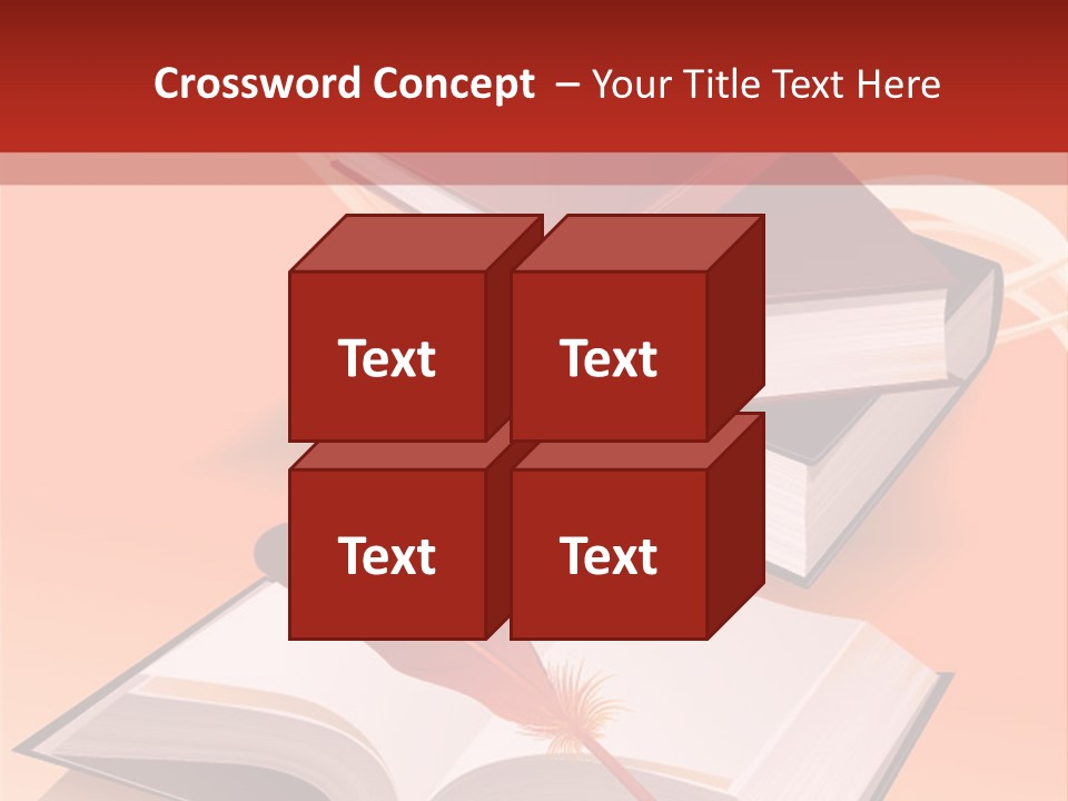 Blank Letter Inkstand PowerPoint Template