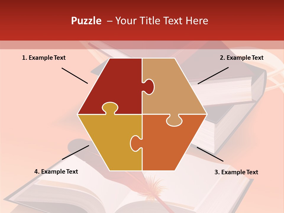 Blank Letter Inkstand PowerPoint Template