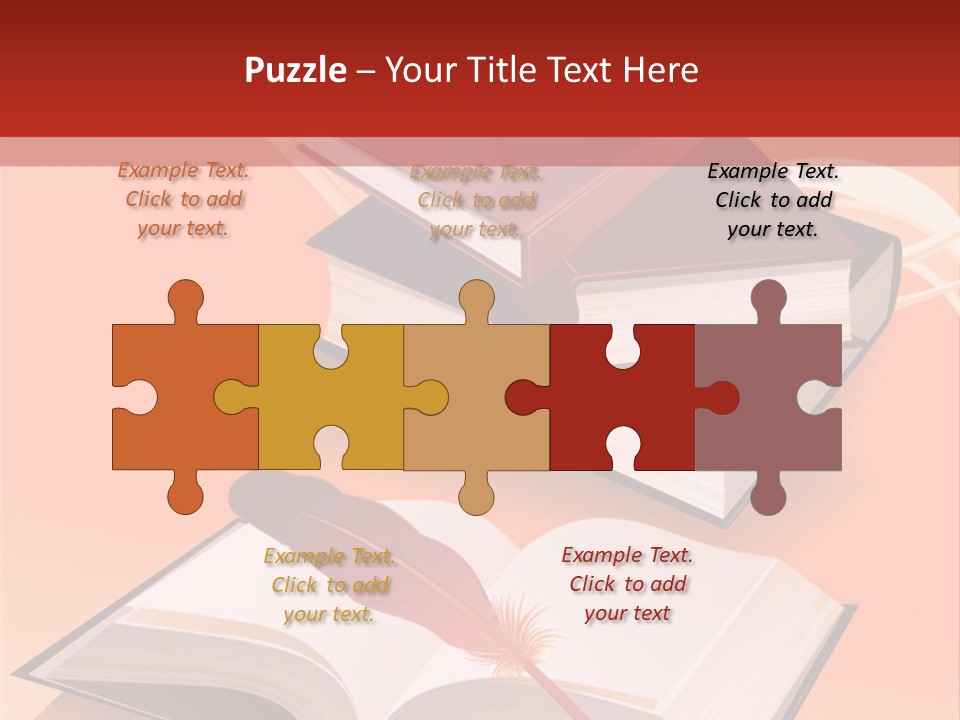 Blank Letter Inkstand PowerPoint Template