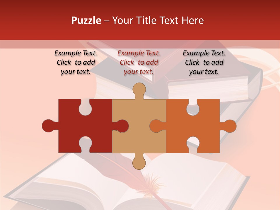 Blank Letter Inkstand PowerPoint Template