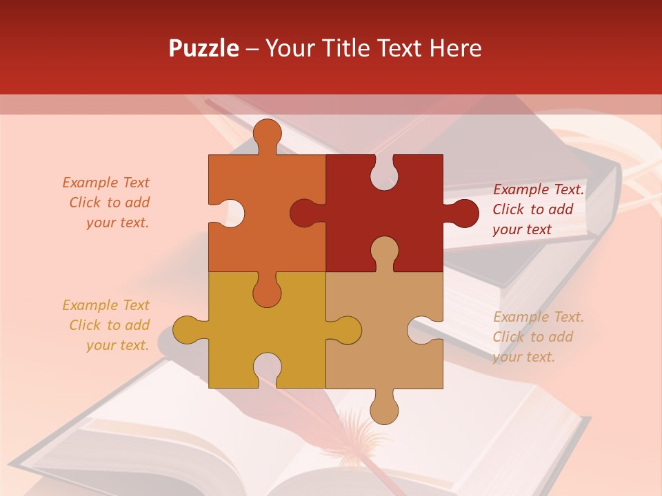 Blank Letter Inkstand PowerPoint Template