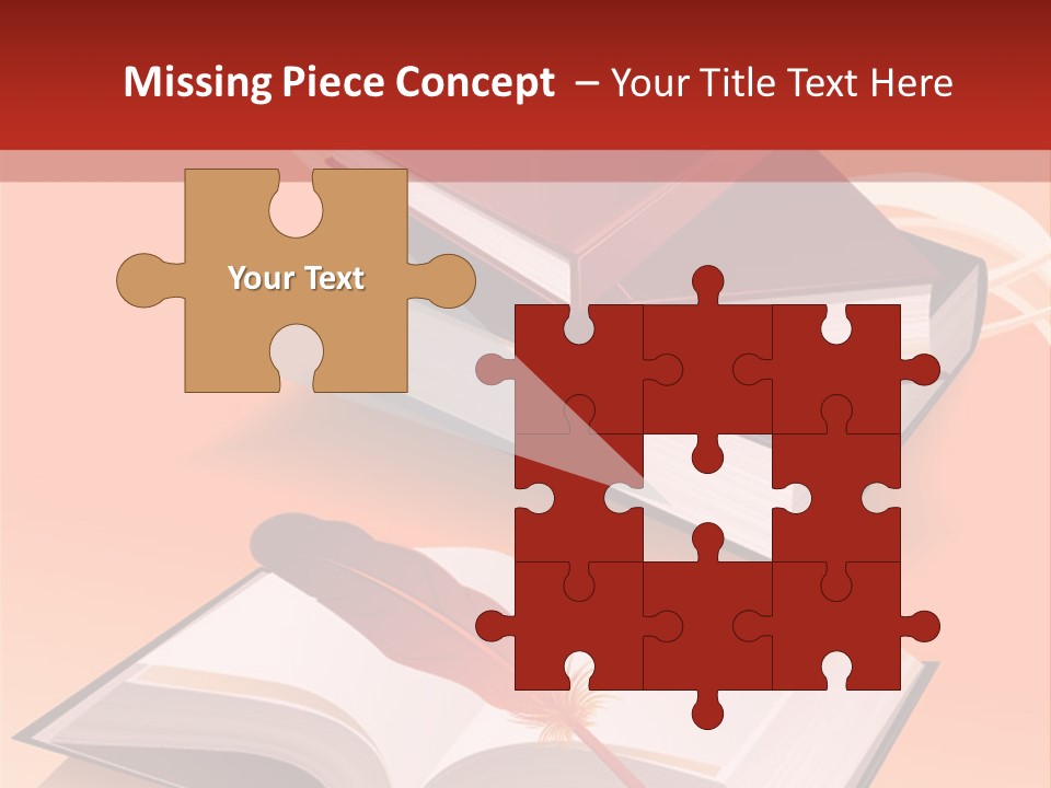 Blank Letter Inkstand PowerPoint Template