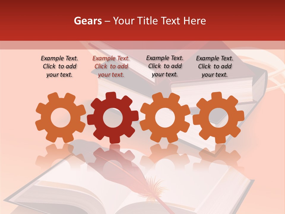 Blank Letter Inkstand PowerPoint Template