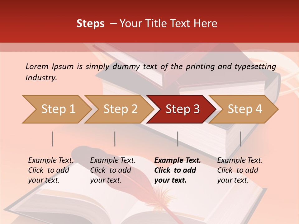 Blank Letter Inkstand PowerPoint Template
