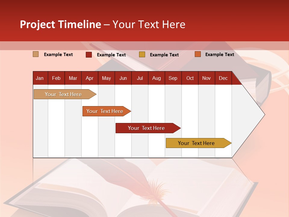 Blank Letter Inkstand PowerPoint Template