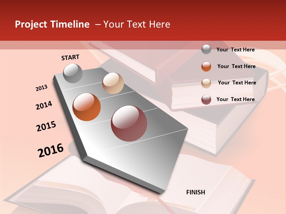Blank Letter Inkstand PowerPoint Template
