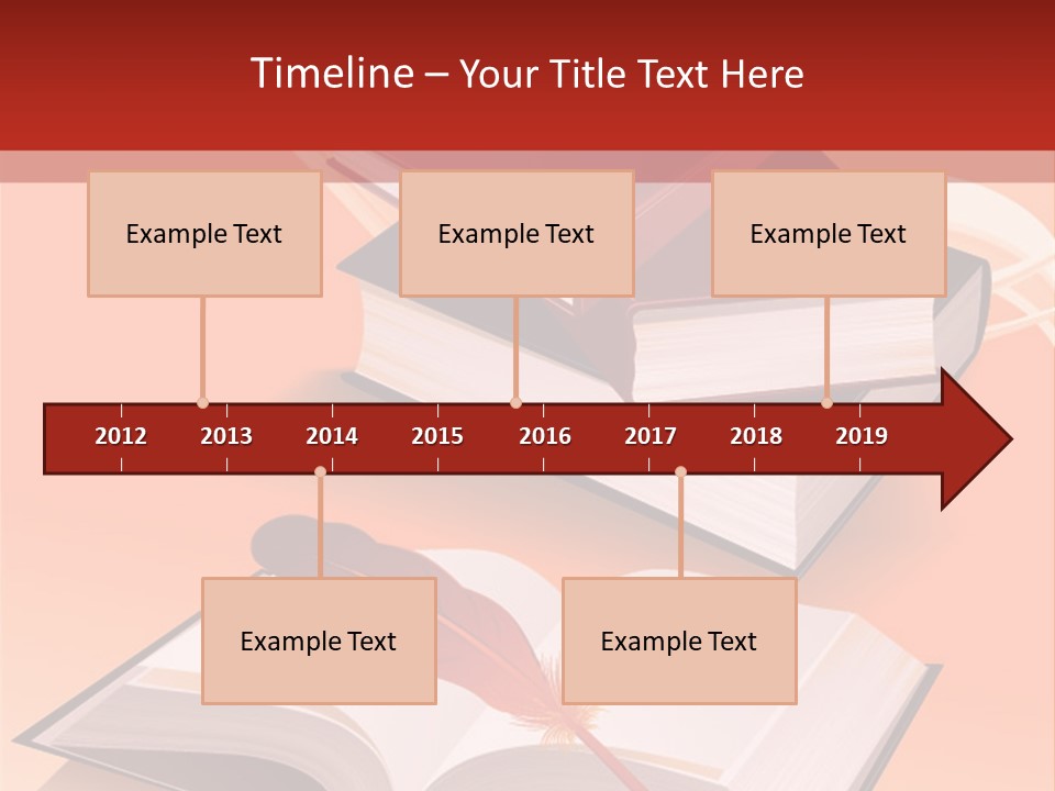 Blank Letter Inkstand PowerPoint Template