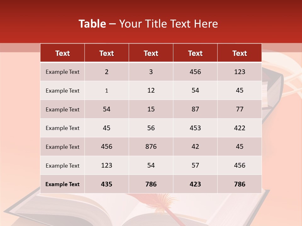 Blank Letter Inkstand PowerPoint Template