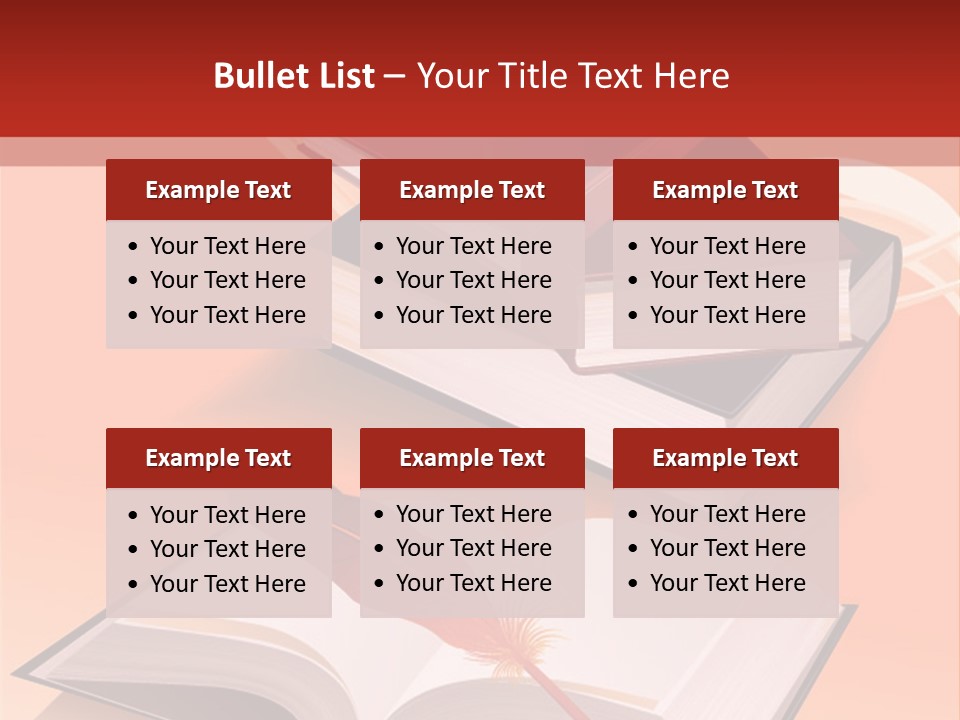 Blank Letter Inkstand PowerPoint Template