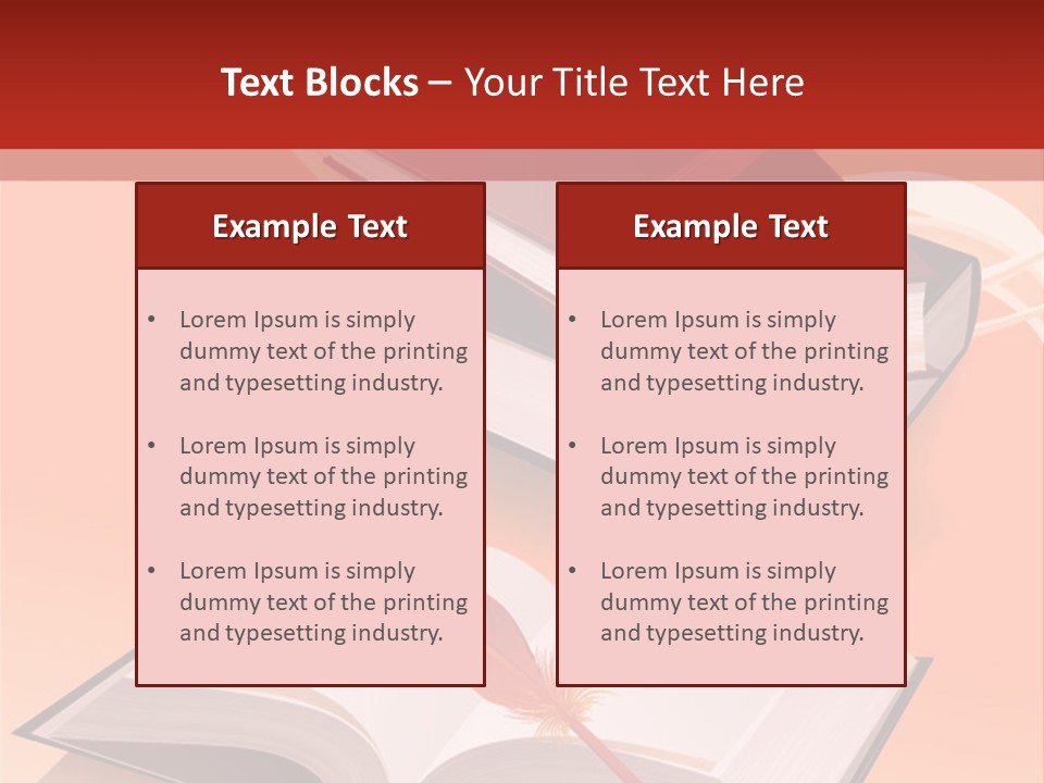 Blank Letter Inkstand PowerPoint Template