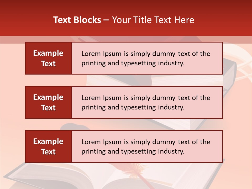 Blank Letter Inkstand PowerPoint Template